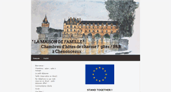 Desktop Screenshot of lamaisondefamillechenonceaux.com